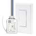 RunLessWire Simple Wireless Switch Kit, Self-Powered Rocker Switch, No Wire Light Control Kit