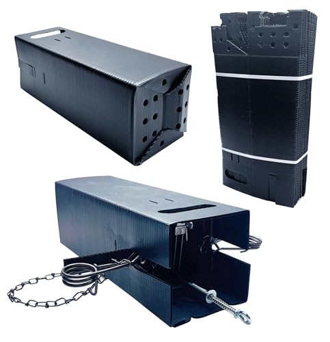 Foldable Cubby for Body Grip Traps - Trapping Box Cover - Nuisance Pests - Weather Proof - Lightweight & Compact (110/120 Cubby, 6)