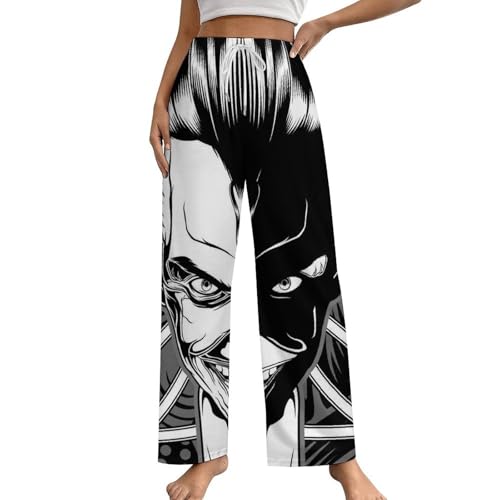 Pantalon de nuit crâne femme doux pour soirées cocooning S