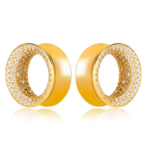 Maxbott �C���[�Q�[�W 00G - 3/4�C���` 5A �L���[�r�b�N�W���R�j�A ����v���O ���O�W���A���[ �_�u���t���A �C���[�g���l�� �L�΂������p �n�C�G���h�{�f�B�W���G���[ �j�����p, 8mm(0G), �^�J, �W�F���X�g�[���Ȃ�