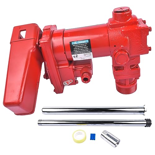 High Flow 15 GPM 12V DC Fuel Transfer Pump for Gas, Diesel, and More