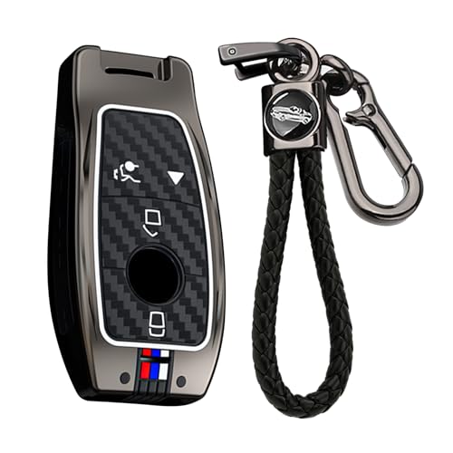 Coque de clé Mercedes lumineuse en carbone idéale pour vos trajets nocturnes