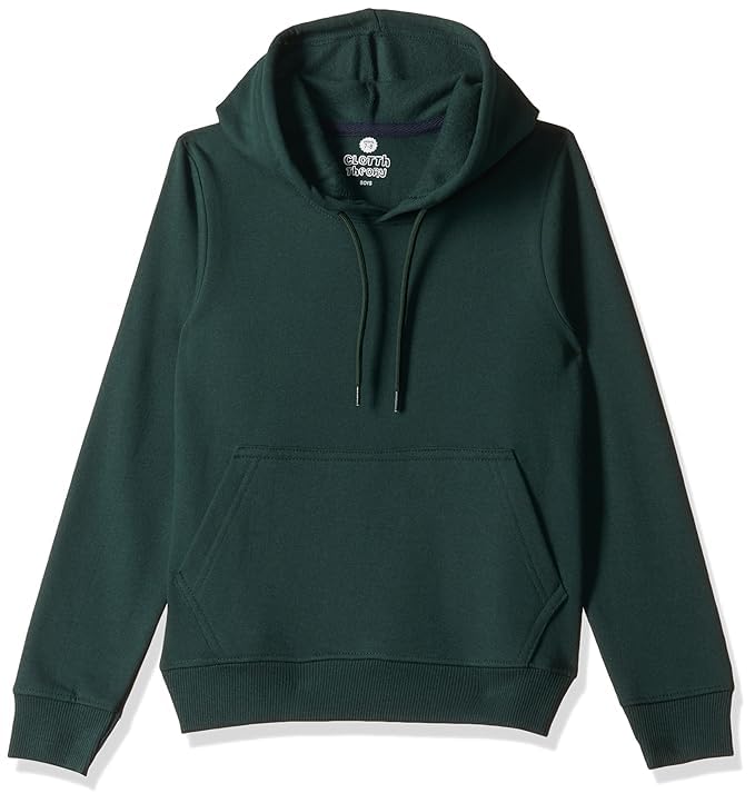 Image of Boy's Cotton Fleece Hooded Sweatshirt with Kangaroo Pocket