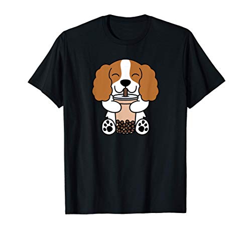Questo Boba Bubble Milk Tea Cavalier King Charles Spaniel è un ottimo regalo per un proprietario di Cavalier King Charles Spaniel. È dotato di un Cavalier King Charles Spaniel illustrazione.