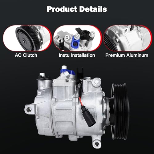 Image of cciyu Air Conditioning Compressor Fit for Audi A6 A7 Quattro Q5 S4 S5
