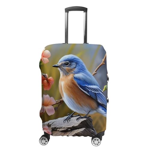Eastern Bluebird Luggage Cover Personalization Suitcase Covers Protector Elastic Washable Baggage Cover Anti-Scratch For Traveling, Aircraft Consignment XL