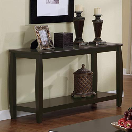Coaster Home Furnishings Dixon Coaster Rectangular Lower Shelf Espresso Sofa Table 47.5"D X 18"W X 28"H Brown #TOP3