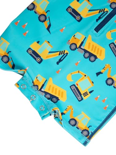 Image of RUGGEDBUTTS Baby /Toddler Boy Swimsuit, One Piece Zipper Rash Guard Sunsuit with UPF 50+ Sun Protection