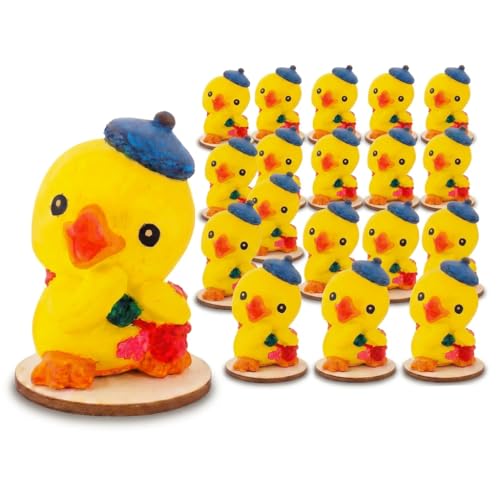 Image of Spartan Kids Paint Your Own Duck Piggy Bank for Kids, DIY Watercolor Craft Activity Set with Lock,190mm Height, Creative Money Saving Box for Boys and Girls, Best Birthday Party Return Gift (20, Duck)