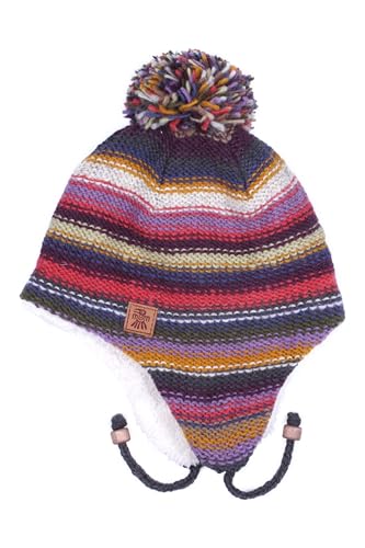 Bonnet en laine avec rabats d'oreilles Pachamama pour les sorties d'hiver