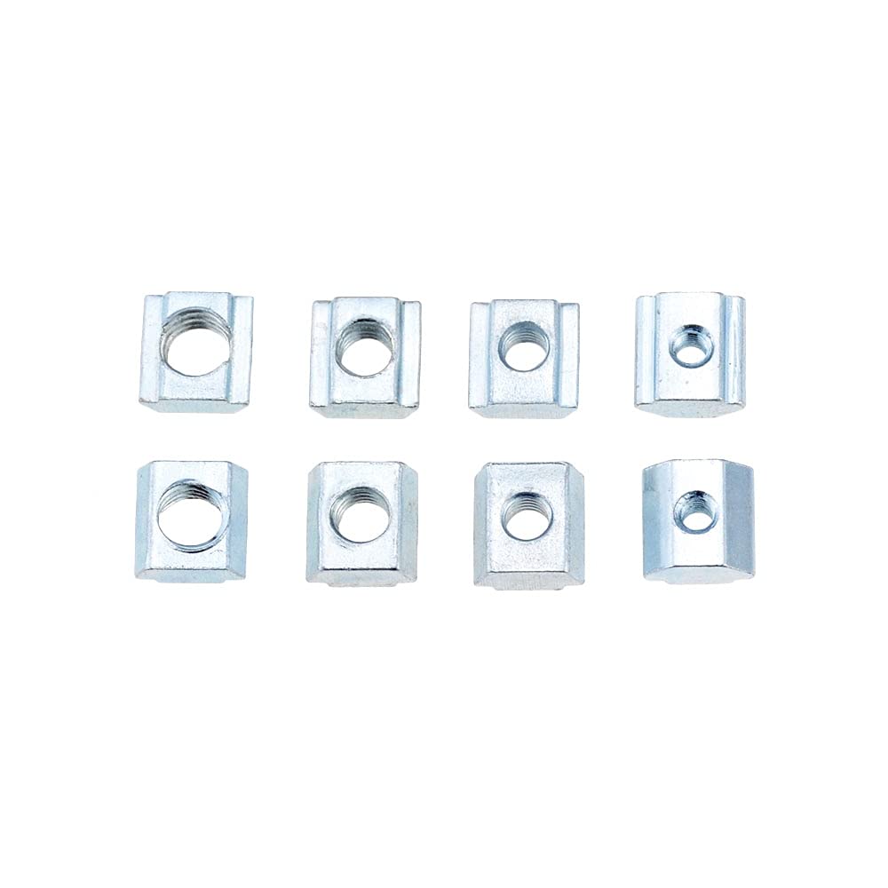T Track Sliding Nut,200pcs/set M3 M4 M5 M6 Zinc Plated Slide Nut，Fastener Galvanized T-Slot Nuts for 20 Series Aluminum Extrusion Profiles Hammer Head