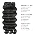 Human Hair Bundles 18 20 22 Inch 12A Body Wave Bundles Human Hair 100% Unprocessed Brazilian Virgin Hair 3 Bundles Double Weft Hair Extensions for Black Women Natural Black