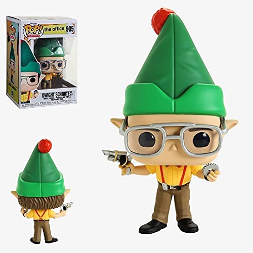 Pop The Office - Dwight Schrute As Elf Funko Pop! Vinyl Figure (Bundled With Compatible Pop Box Protector Case) Multicolor 3.75 Inches #TOP7
