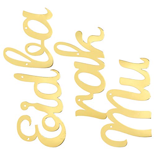 Ramadan Mubarak Banner, Gouden Letters Opknoping Banners Eid Festival Party Decoratie voor Mantel Haard Muur… - Image 7