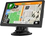 Navi für Auto LKW LKW - 22,9 cm HD GPS Navigation mit 2025 UK & Europa Karten, Custom Truck Routing, Spurführung, Turn-by-Turn Sprachrichtungen, POI Blitzer-Warnung, kostenlose lebenslange