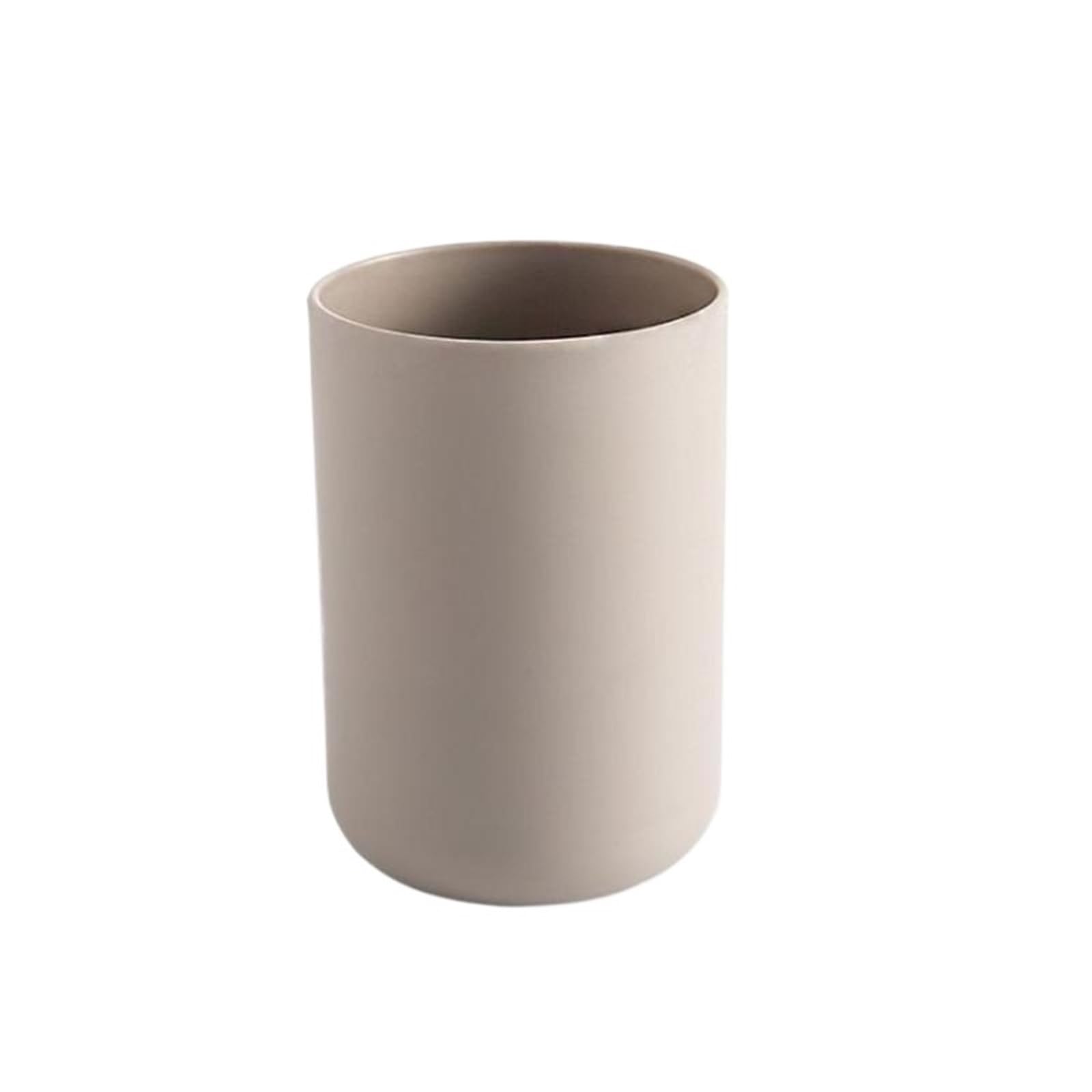 4Pcs Plastic Toothbrush Cups Drinking Cup Mugs Brushing Unbreakable For Travel And Camping(Brown)