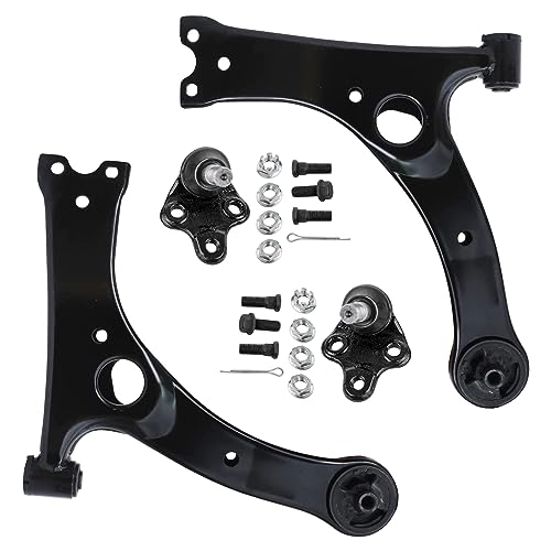 Image of Detroit Axle - 4pc Front End Lower Control Arms Kit for 2001-2005 Toyota RAV4 2002 2003 2004, 2 Lower Control Arms 2 Ball Joints Replacement