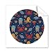 Octopus Colorful Marine Life Pattern Cleaning Cloth Phone Screen Glasses Cleaner 5pcs