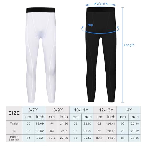 Legging de compression garçon pantalon sport enfant course à pied basket