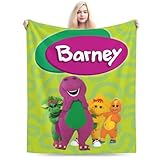 Barney and Friends Blanket Soft Cozy Fleece Throw Blanket Plush Lightweight Warm Fuzzy Flannel Blankets and Throws for Couch Sofa Bed 60'X50'
