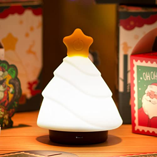 POPETPOP 1 Set Silicone Lâmpada de Natal USB Carregamento de Natal Árvore de Natal Patted Lâmpada No