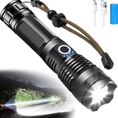 Lanterna T9 Tática Militar Super Potente Led Profissional Recarregável P50 USB Zoom Longo Alcance pa