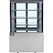 Nexel Global Industrial Refrigerated Cake Display Cabinet with Glass Windows, 12.7 Cu. Ft. Capacity, 3 Height Adjustable Shelves, 115V, 35-3/8