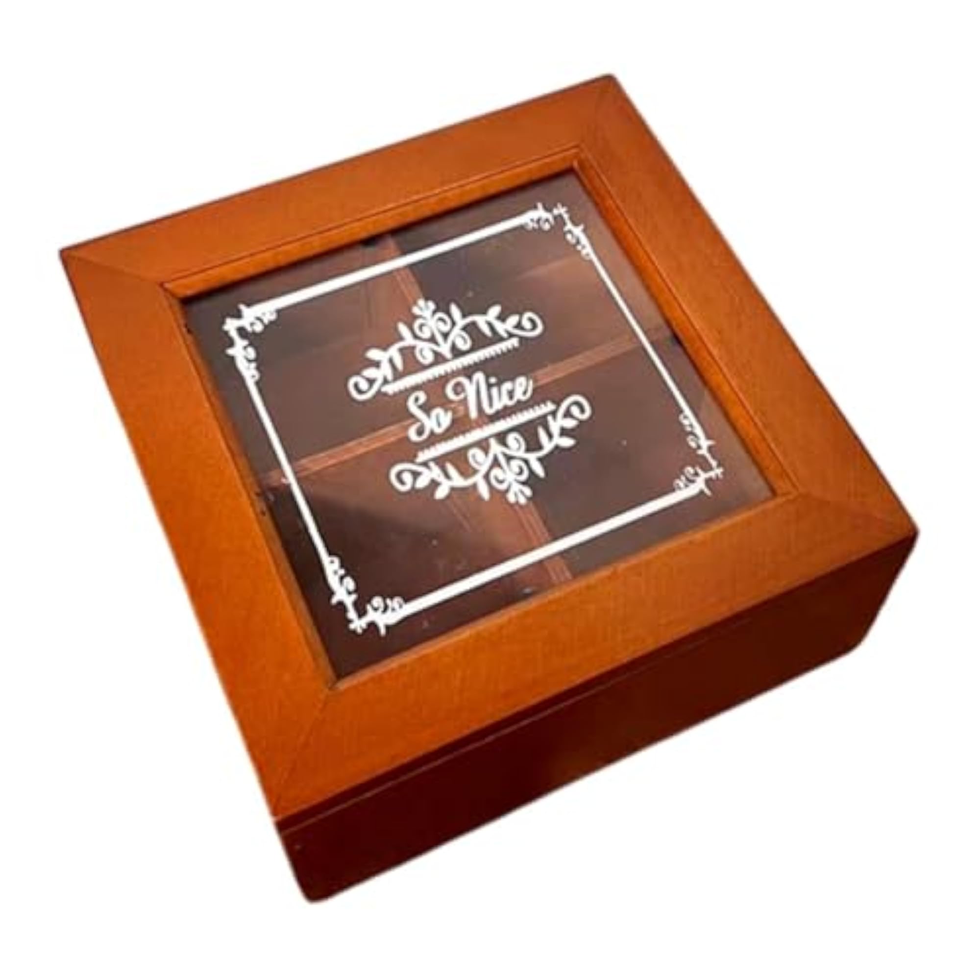 Jewelry Storage Box, Practical Dustproof Wooden Container