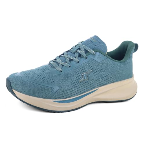 Image of SPARX Sports Running Shoes for Men - Lightweight Breathable Lace-Up Athletic Shoes with Cushioned Comfort, Shock Absorption, Durable Grip, Flexible Sole & Everyday Walking Performance