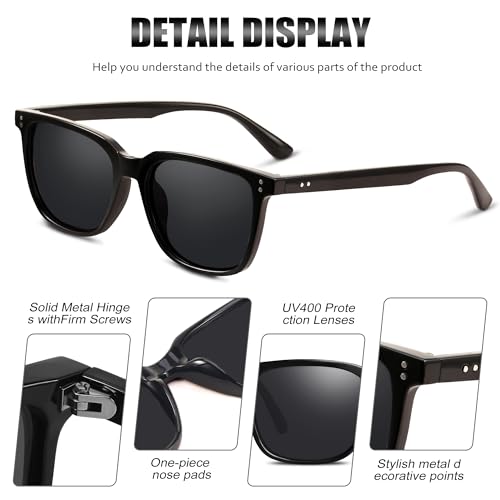 YDAOWKN Womens Polarized Sunglasses for Women Trendy Designer Mirrored UV400 Protection Sun Glasses4