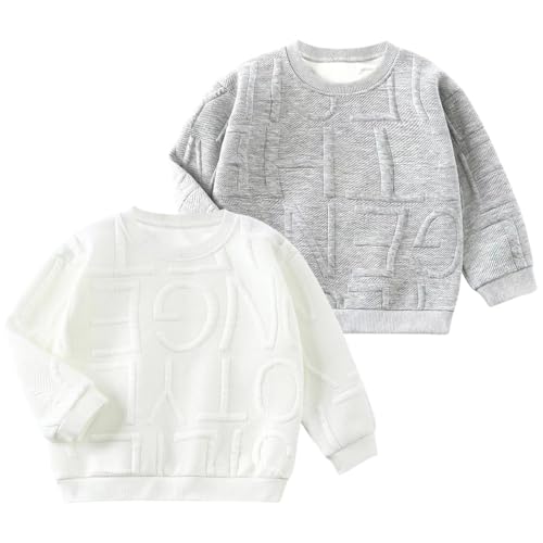 Sweat enfant col rond idéal pour le sport et l'école primaire du printemps à l'hiver