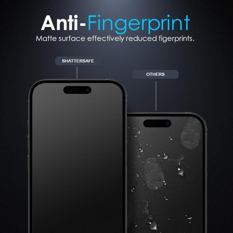 Image of Gorilla Matte Tempered Glass Compatible For Xiaomi 15 [Pack of 2] - Anti Glare, Scratch Resistant, Edge to Edge Protection With Easy Installation Kit & Case Friendly Fit.