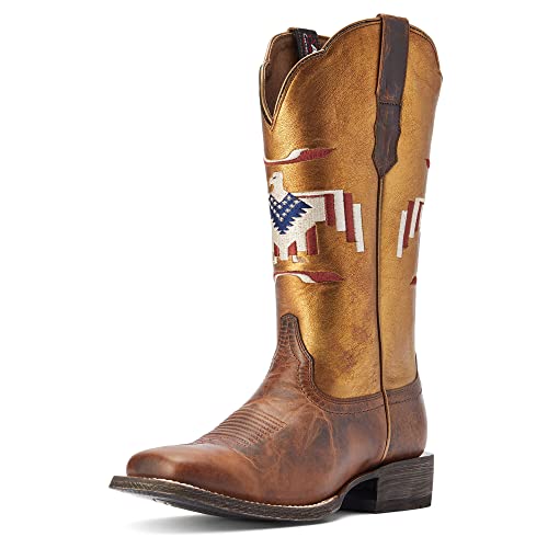 ARIAT Women's Frontier Tan 12in. Tan Thunderbird Inlay Cowgirl Boot