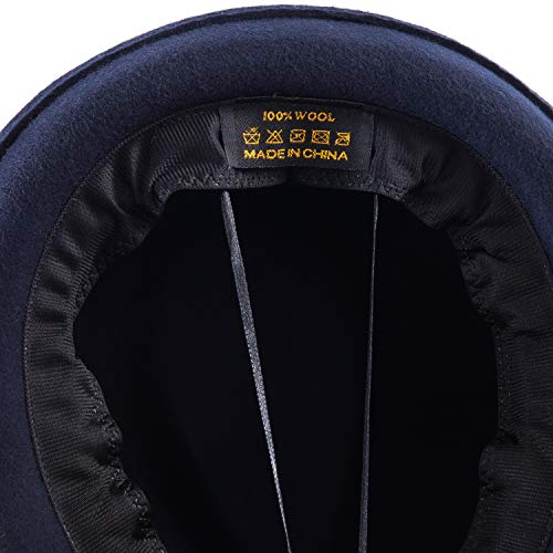 Image of LADYBRO Straw Trilby Fedora Hat for Men Women 1920s Wool Felt Panama 7 1 /4