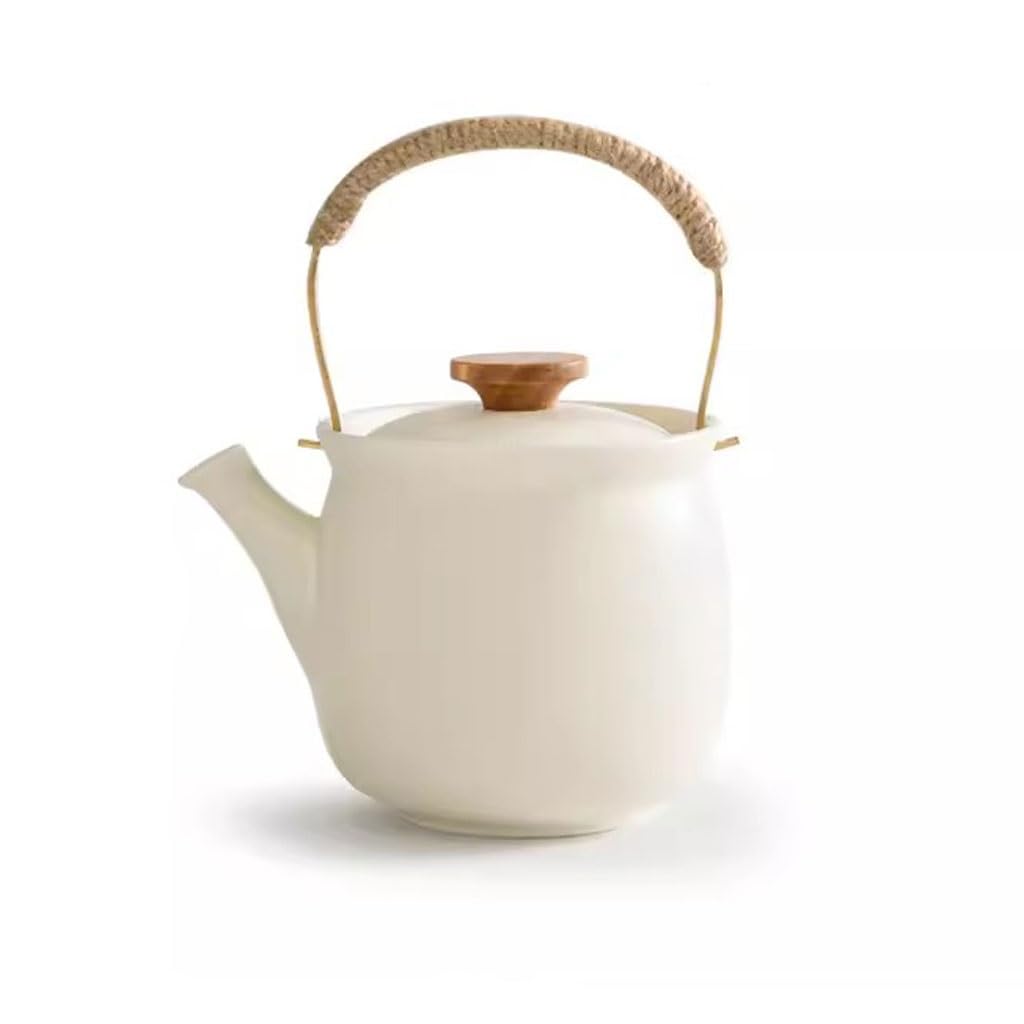 PBWERIGL Japanese ceramic tea pot, Ceramic Teapot Handle Home Kung Fu Tea Set Stove Porcelain