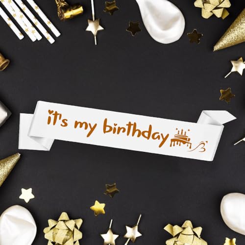 My Birthday Sash - Birthday Decorations & Gifts for Women & Men - Party Suppliers4