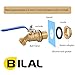 BILAL Brass Water Container/Rain Barrel Spigot, 3/4