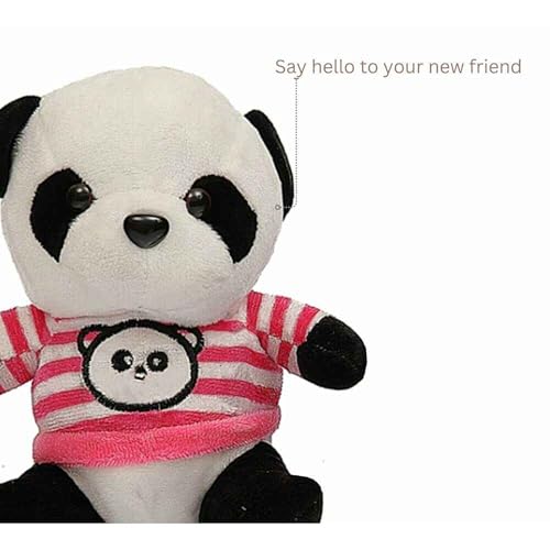 Image of DearJoy Panda in Pink T-Shirt 20 cm