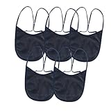 EHUSPU Tracheostomy Neck Stoma Cover,Breathable Laryngectomy Cover for Tracheotomy Care,Tracheal Care Supplies-Adjustable Neck Trachea Protector (Navy-5PCS, Large)