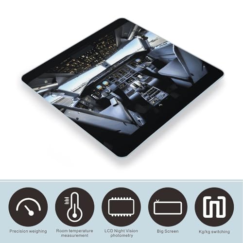 Balanza Digital de Vidrio Templado para Baño 400 lb miniatura 3