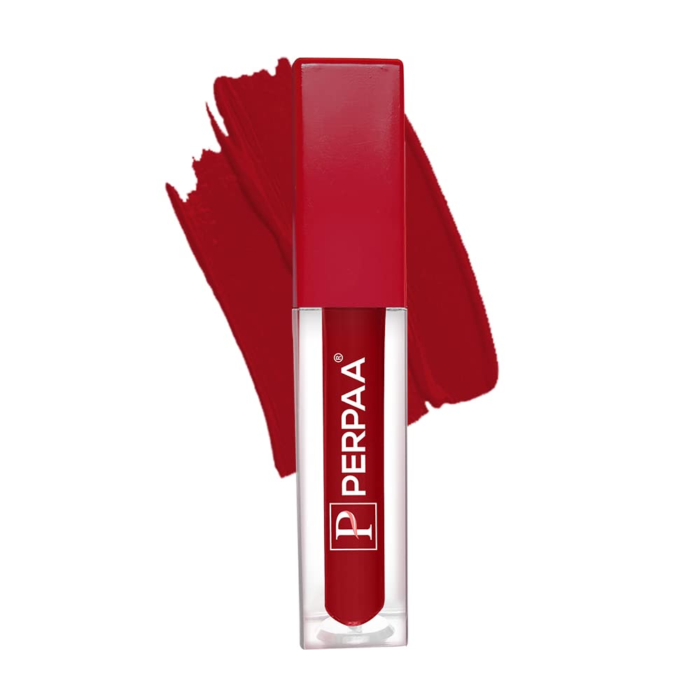 PERPAA® POP Mini Lipstick Set Lip Color Smudge Proof |Velvety Texture| Waterproof |Long Lasting lipstick | Non Transferable (Cranberry Red)