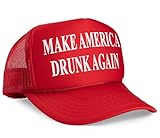 Chudly Make America Drunk Again MAGA Parody Trucker Hat (Make America Drunk Again)