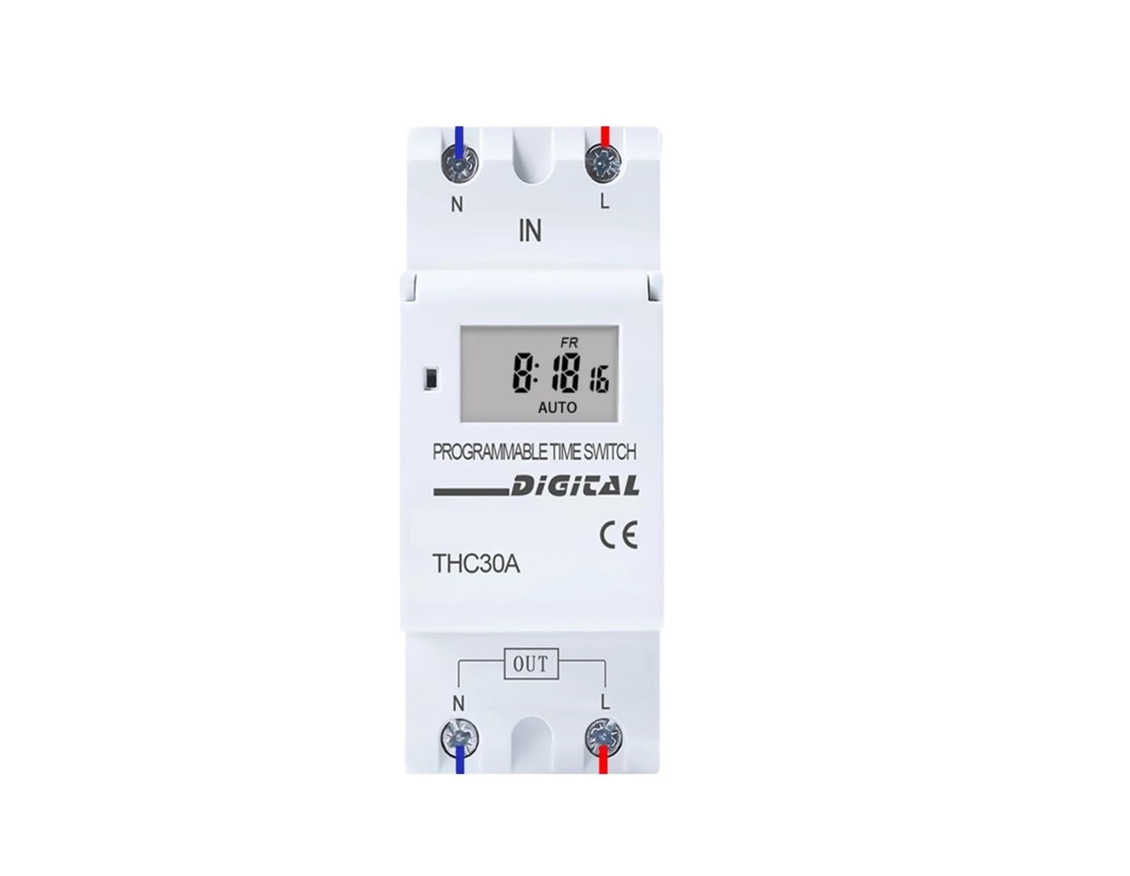 Typ Szyna DIN 2-żyłowy Tygodniowy 7-dniowy programowalny cyfrowy WYŁĄCZNIK CZASOWY Przekaźnik Sterowanie czasowe AC 220 V 230 12 24 48 16 A 30 A(220V)