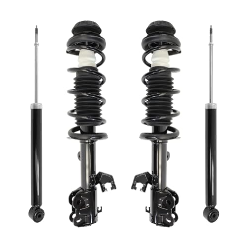 COMPLETESTRUTS - Front Complete Strut Assemblies with Coil Springs and Rear Shock Absorbers Replacement for 2012-2019 Nissan Versa Sedan - Set of 4