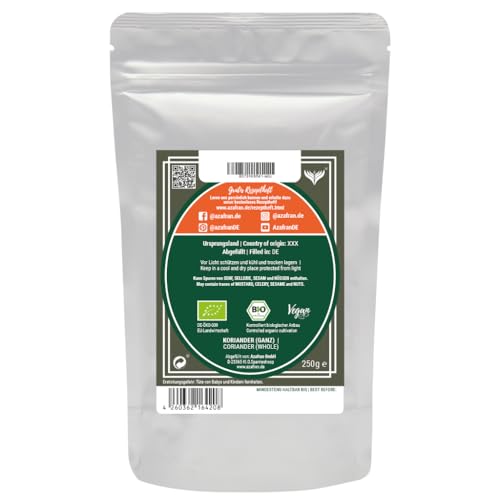 Koriandersamen Azafran BIO – Ganze Koriandersaat 250g