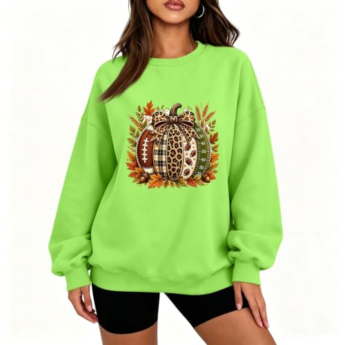 Jielayou Womens Halloween Sweatshirt Fleece Graphic Oversized Pullover Tops | Halloween Outfits 2026, Spooky, Vintage, Autumn, Pumpkin Patch, Trick Or Treat, Weekend, Going Out, School, Camping, Winter - image 2