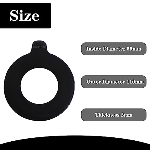 Image of 8 x 55mm Bucket Pin Shim Kit for Excavator and Skid Steer 2mm Thickness Fit for Deere 75C 80C 75D 85D 75G 85G