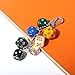 YURAOER Lucky Dice Cherry Magic 8 Ball Keychain Billiard Ball Star Cherry Bags Charms Cute Y2k Keychain for Women Men (multicolor dice)
