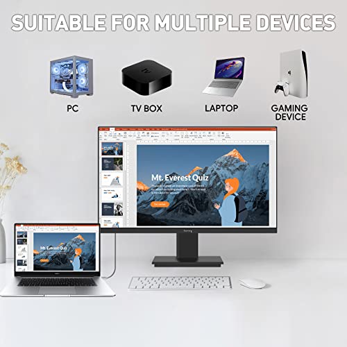 Suevery Computer Monitor 27 Inch 1080P 75Hz Ips Screen Lcd Display For Gaming, Home Office Work, Hdmi Vga Port Frameless Fhd External Desktop Business Monitors, Pc Laptop Compatible, Vesa Mountable #TOP7