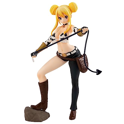 Zhongkaihua Figurine Anime Fairy Tail Lucy Heartfilia PVC Figurine d'action 18 cm Pose debout Taureau Style Morph Figurines Décorations